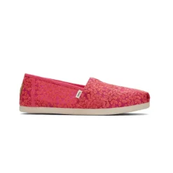 TOMS Women's Neon Pink Recycled Cotton Canvas Classics