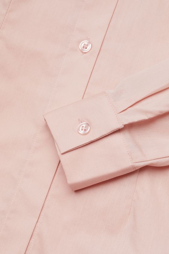H&M Pink Puff-sleeved Shirt - Image 5
