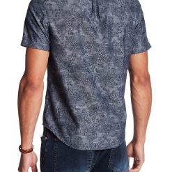 Alternative view of Original Penguin Short Sleeve Chambray Floral Slim Fit Shirt