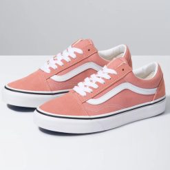 Alternative view of Vans Old Skool Rose Dawn & White Skate Shoes