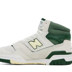 Alternative view of NEW BALANCE Off-White & Green 650 Sneakers