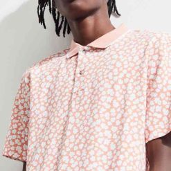 UO Pique Peach Polo Shirt