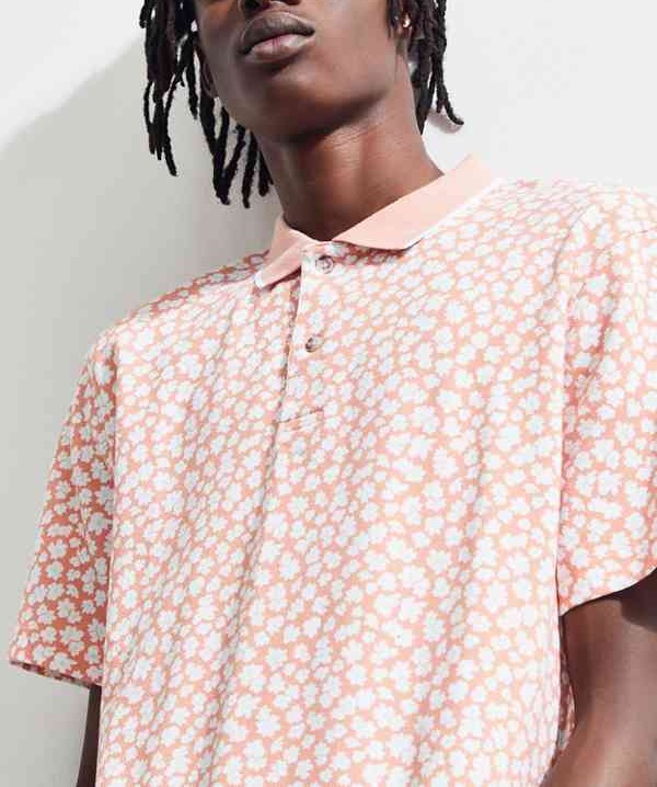 UO Pique Peach Polo Shirt