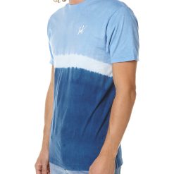 Alternative view of HUF Stripe Wash Navy Tee