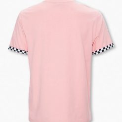 Alternative view of Checkered-Cuff Cotton Tee