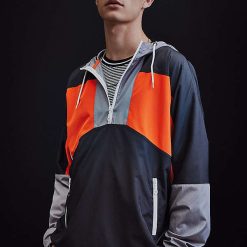 UO ‘90s Colorblocked Anorak Windbreaker Jacket