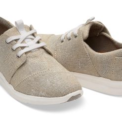 Alternative view of TOMS Women's Natural Metallic Linen Del Rey Sneakers
