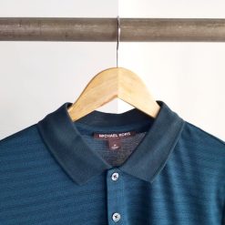 Michael Kors Striped Midnight Polo Shirt