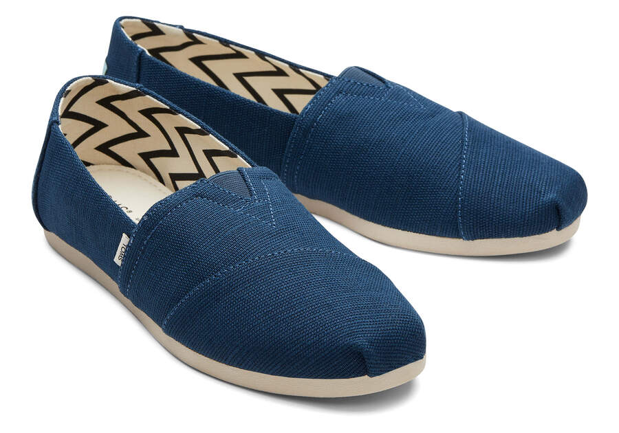 TOMS Women's Majolica Blue Heritage Canvas Classics - Image 2