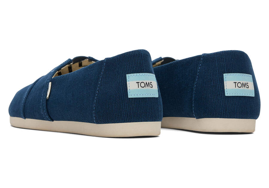 TOMS Women's Majolica Blue Heritage Canvas Classics - Image 3