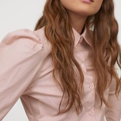 Alternative view of H&M Pink Puff-sleeved Shirt