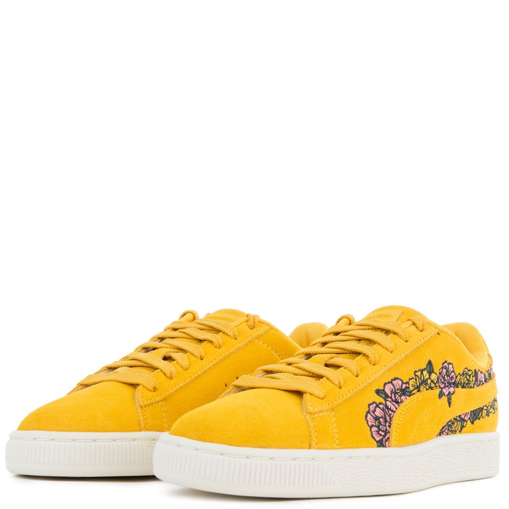 PUMA Women's Suede Top Embroidery Sneakers - Image 5