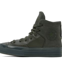Alternative view of CONVERSE Khaki Chuck 70 Marquis Leather High Top Sneakers