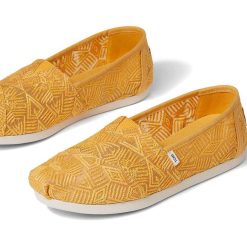 Alternative view of TOMS Women's Golden Yellow Geo Lace Slip-ons