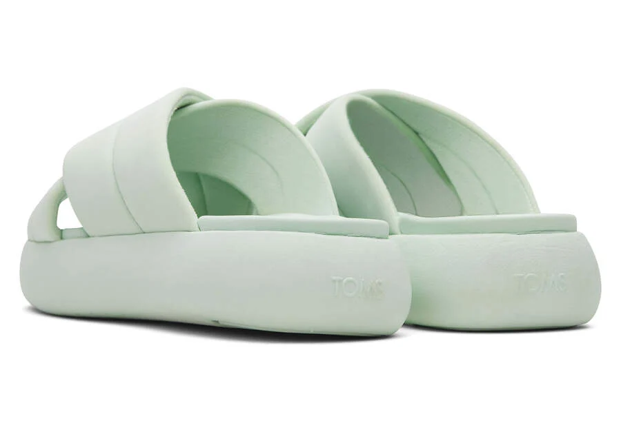 TOMS Women's Mint Mallow Cross-Over Slides - Image 4