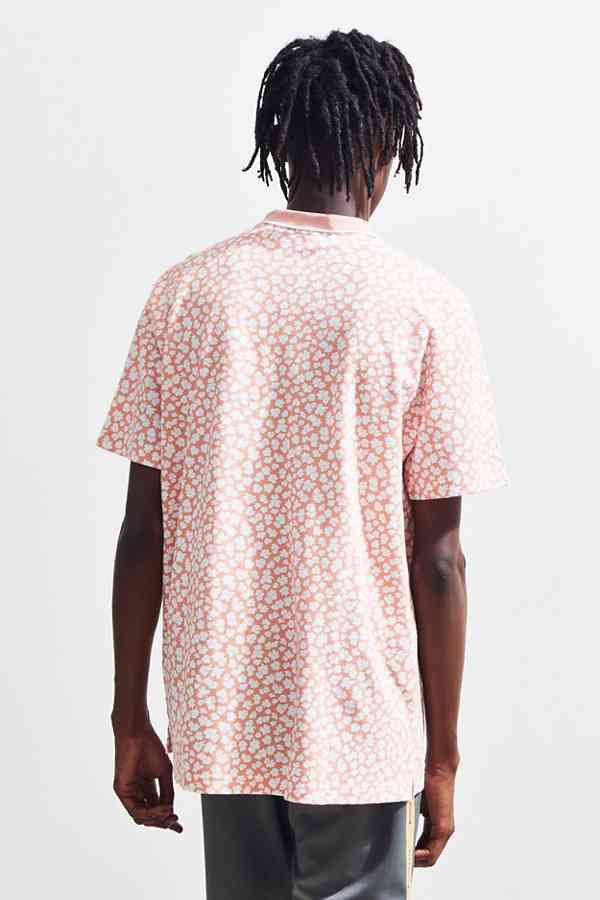UO Pique Peach Polo Shirt - Image 6