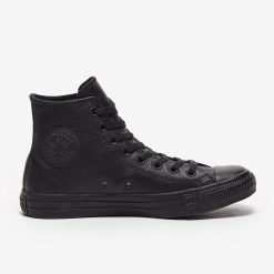 Alternative view of Converse Men's Chuck Taylor Mono Leather High Top Black/Black