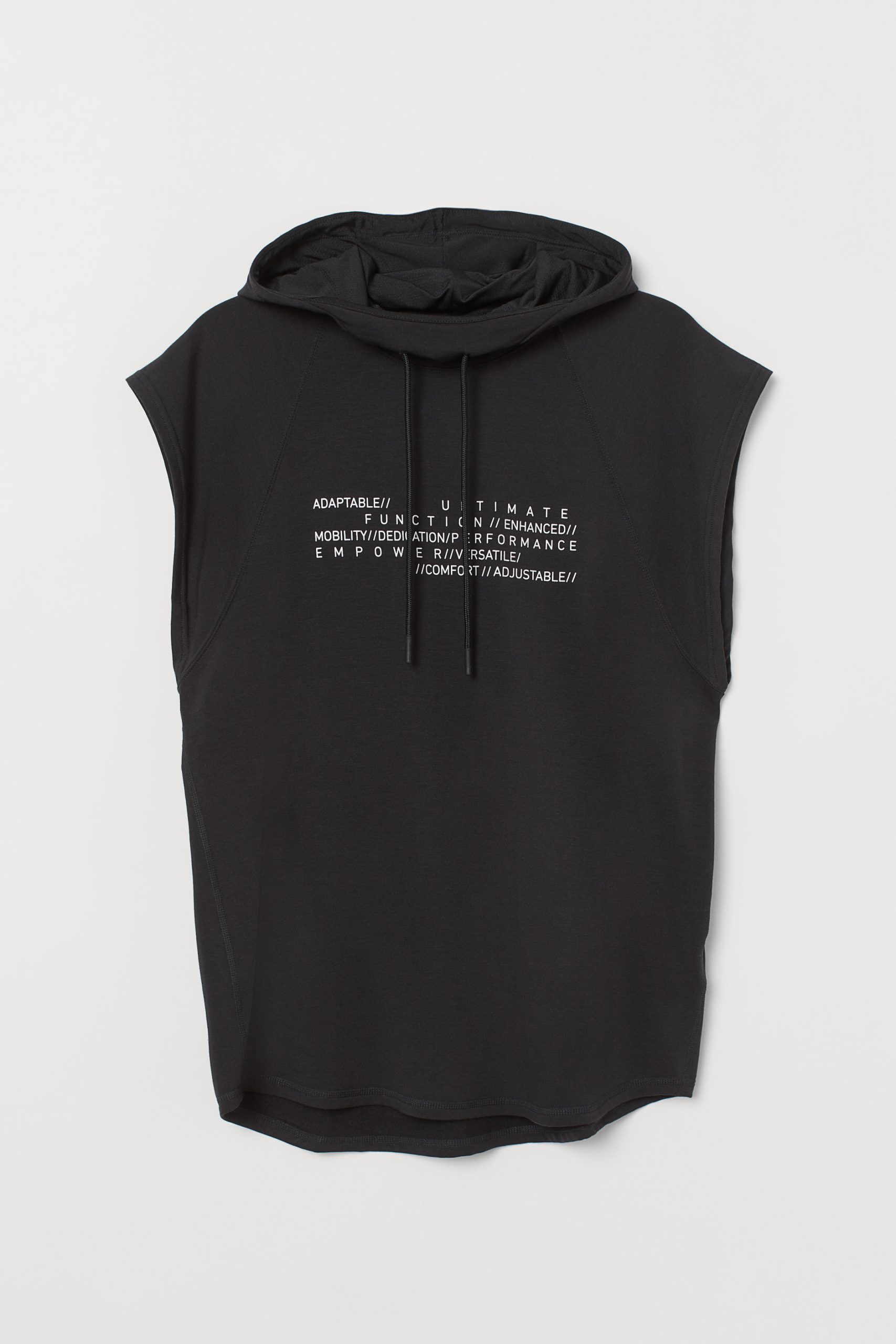 H&M Men's Sleeveless Sports Shirt with Printed Text