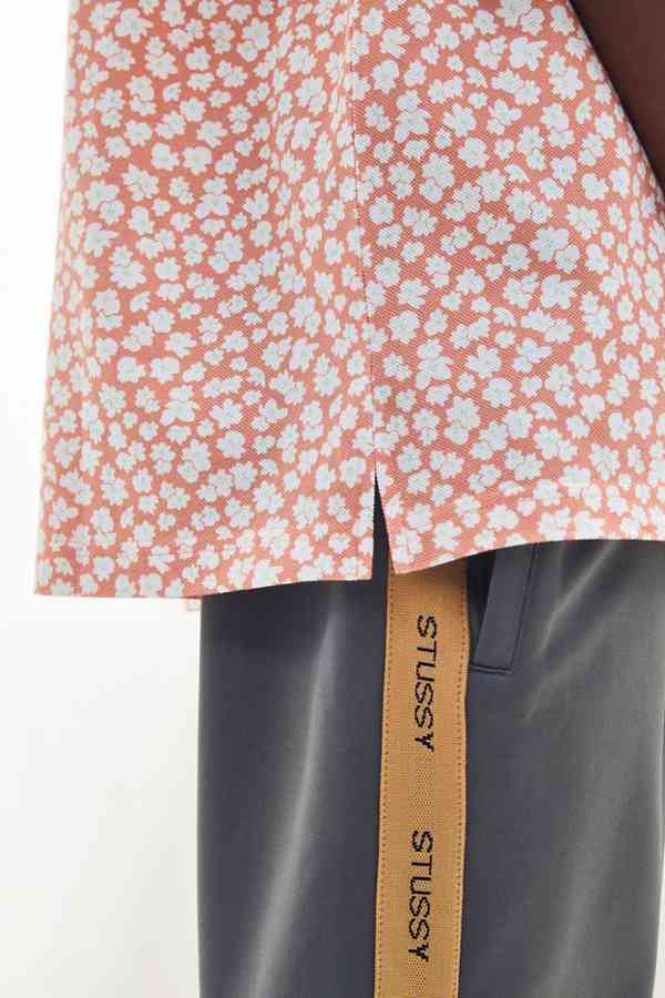 UO Pique Peach Polo Shirt - Image 3