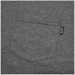 Alternative view of HUF // Premium Mock Twist Pocket Charcoal T-Shirt