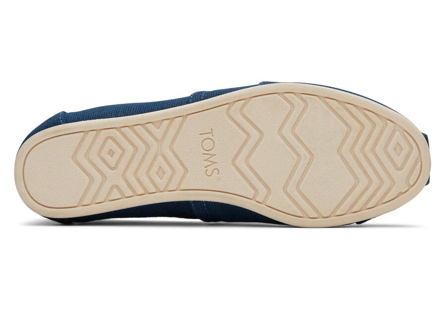 TOMS Women's Majolica Blue Heritage Canvas Classics - Image 6