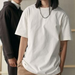 H&M Men's White Oversized Cotton T-shirt