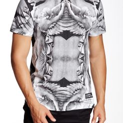 ELEVEN PARIS Mens White Hova Printed T-Shirt
