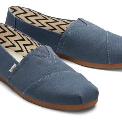 Alternative view of TOMS Men's Dark Slate Heritage Canvas Slip-ons
