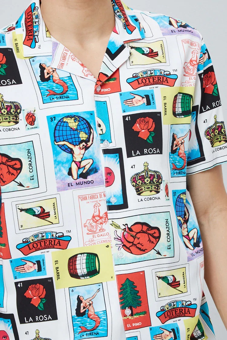 FOREVER 21 Men's Loteria Card Print Shirt - Image 2