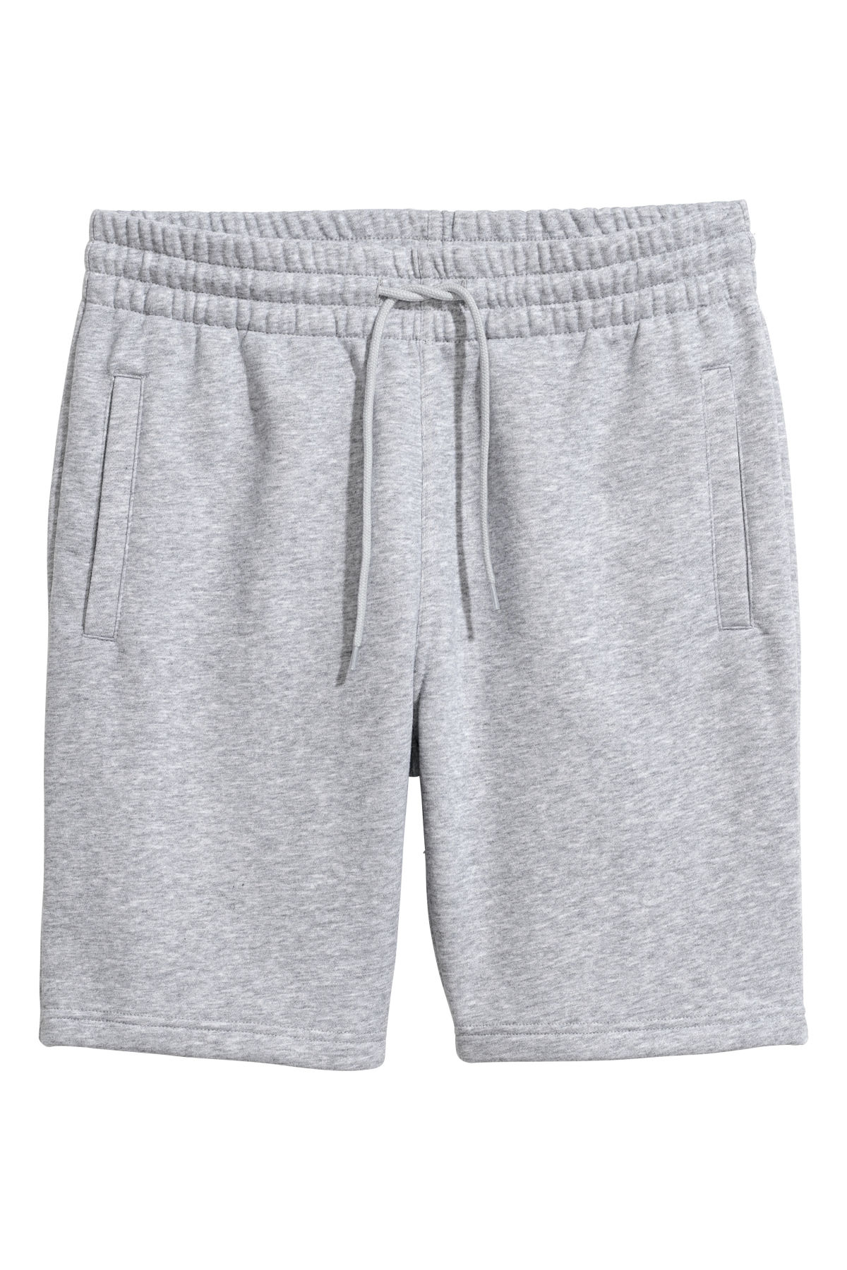 H&M Men's Gray Melange Sweatshorts - Image 2