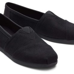Alternative view of TOMS Men's Blk on Blk Heavy Twill/Nubuck Classics Slip-ons