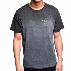 HUF // 12 Galaxies Dipped Heather Charcoal Tee