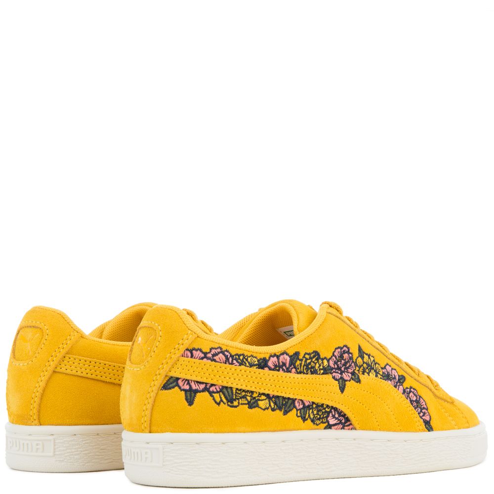 PUMA Women's Suede Top Embroidery Sneakers - Image 3